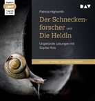 Patricia Highsmith, Sophie Rois - Der Schneckenforscher und Die Heldin, 1 Audio-CD, 1 MP3 (Hörbuch)