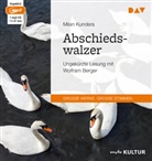 Milan Kundera, Wolfram Berger - Abschiedswalzer, 1 Audio-CD, 1 MP3 (Audio book)
