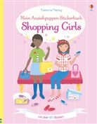 Fiona Watt, Jo Moore - Mein Anziehpuppen-Stickerbuch: Shopping Girls