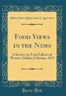 United States Department Of Agriculture - Food Views in the News