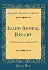 United States Department Of Agriculture - Idaho Annual Report