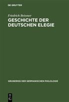 Friedrich Beißner - Geschichte der deutschen Elegie