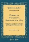 Unknown Author - Fairburn's Wonderful Songster, for 1829