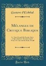Gustave D'Eichthal - Mélanges de Critique Biblique