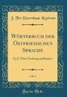 J. Ten Doornkaat Koolman - Wörterbuch der Ostfriesischen Sprache, Vol. 3