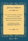 Johannes Halfmann - Das Auf Der Bibliothèque Nationale Zu Paris Befindliche Manuscript Der Canterbury Tales