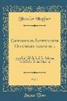 Theodor Hopfner - Griechisch-Ägyptischer Offenbarungszauber, Vol. 1: Mit Einer Eingehenden Darstellung Des Griechisch-Synkretistischen Daemonen-Glaubens Und Der Vorauss