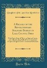 Daughters Of The American Revolution - A Record of the Revolutionary Soldiers Buried in Lake County, Ohio