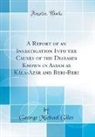 George Michael Giles - A Report of an Investigation Into the Causes of the Diseases Known in Assam as Kála-Azár and Beri-Beri (Classic Reprint)