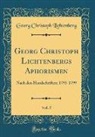 Georg Christoph Lichtenberg - Georg Christoph Lichtenbergs Aphorismen, Vol. 5