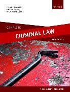 Mischa Allen, Mischa (Senior Lecturer in Law Allen, Caroline Derry, Caroline (Lecturer in Law Derry, Janet Loveless, Janet (Former Senior Lecturer in Law Loveless... - Complete Criminal Law