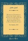 John Saul - Descriptive Catalogue of Hyacinths, Tulips, Crocus, Narcissus, Lilies, and Other Bulbous Flower Roots, With a Choice Selection of Winter Blooming Plants