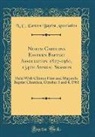 N. C. Eastern Baptist Association - North Carolina Eastern Baptist Association 1827-1961, 134th Annual Session