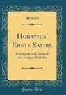Horace Horace - Horatius' Erste Satire