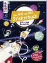 frechverlag, Natascha Pitz, Natascha Pitz - Das Hin-und-weg-Stickerbuch. Weltall und Raumschiffe
