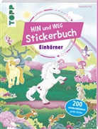 frechverlag, Natascha Pitz, Natascha Pitz - Das Hin-und-weg-Stickerbuch - Einhörner