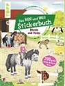 frechverlag, Natascha Pitz, Natascha Pitz - Das Hin-und-weg-Stickerbuch. Pferde und Ponys