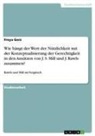 Freya Gerz - Wie hängt der Wert der Nützlichkeit mit der Konzeptualisierung der Gerechtigkeit in den Ansätzen von J. S. Mill und J. Rawls zusammen?