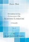 Royal Society Of London - International Catalogue Of Scientific Literature, Vol. 11