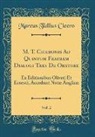 Marcus Tullius Cicero - M. T. Ciceronis Ad Quintum Fratrem Dialogi Tres De Oratore, Vol. 2