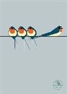 I Like Birds, I Like Birds, Stuart Cox - I Like Birds: Swallows on a Line Hardback Notebook