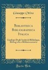 Giuseppe Ottino - Bibliotheca Bibliographica Italica