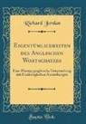 Richard Jordan - Eigentümlichkeiten des Anglischen Wortschatzes