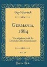 Karl Bartsch - Germania, 1884, Vol. 29