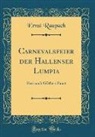 Ernst Raupach - Carnevalsfeier der Hallenser Lumpia