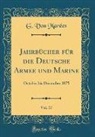 G. von Marées - Jahrbücher für die Deutsche Armee und Marine, Vol. 17
