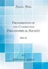 Unknown Author - Proceedings of the Cambridge Philosophical Society