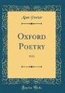 Alan Porter - Oxford Poetry