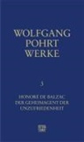 Wolfgang Pohrt, Klau Bittermann, Klaus Bittermann - Werke - 3: Honoré de Balzac / Der Geheimagent der Unzufriedenheit