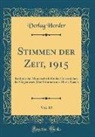 Verlag Herder - Stimmen der Zeit, 1915, Vol. 89