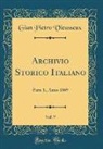 Gian Pietro Vieusseux - Archivio Storico Italiano, Vol. 9