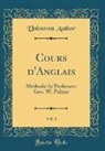 Unknown Author - Cours d'Anglais, Vol. 1