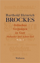 Barthold H. Brockes, Barthold Heinrich Brockes, JÃ¼rgen Rathje, Jürge Rathje, Jürgen Rathje, Jürgen Rathje (Dr.) - Irdisches Vergnügen in Gott. Tl.7+8