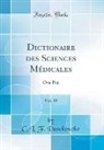 C. L. F. Panckoucke - Dictionaire des Sciences Médicales, Vol. 39