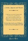 Christie Manson and Woods - Catalogue of the Collection of Ancient and Modern Pictures and Water-Colour Drawings of John Bibby, Esq., Deceased, Late of St. Asaph