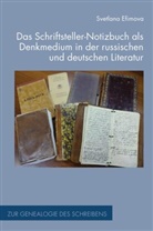 Svetlana Efimova, Davide Giuriato, Martin Stingelin, Sandr Zanetti, Sandro Zanetti - Das Schriftsteller-Notizbuch als Denkmedium in der russischen und deutschen Literatur