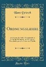 Hans Driesch - Ordnungslehre