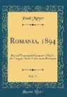Paul Meyer - Romania, 1894, Vol. 23