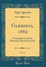 Karl Bartsch - Germania, 1882, Vol. 27