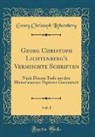 Georg Christoph Lichtenberg - Georg Christoph Lichtenberg's Vermischte Schriften, Vol. 1