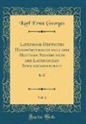 Karl Ernst Georges - Lateinisch-Deutsches Handwörterbuch nach dem Heutigen Standpunkte der Lateinischen Sprachwissenschaft, Vol. 2