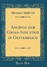 Hermann Hallwich - Anfänge der Gross-Industrie in Oesterreich (Classic Reprint)