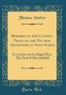 Thomas Parker - Remarks on the Climate, Produce, and Natural Advantages of Nova Scotia