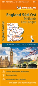 MICHELI, Michelin - Michelin Karte England Süd-Ost, Midlands, East Anglia
