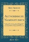 Hans Naumann - Altnordische Namenstudien