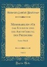 Heinrich Gottlieb Tzschirner - Memorabilien für das Studium und die Amtsführung des Predigers, Vol. 1